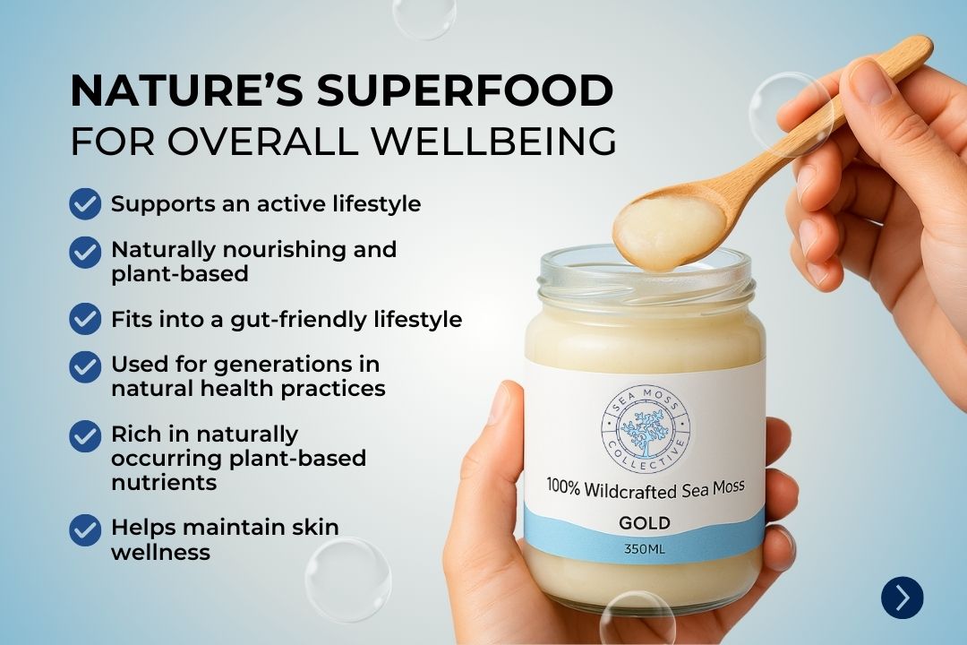 Organic Sea Moss Gel - Gold (350ml)