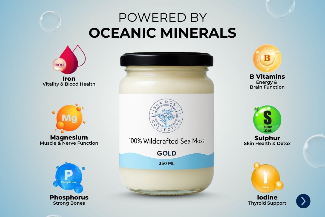 Organic Sea Moss Gel - Gold (350ml)