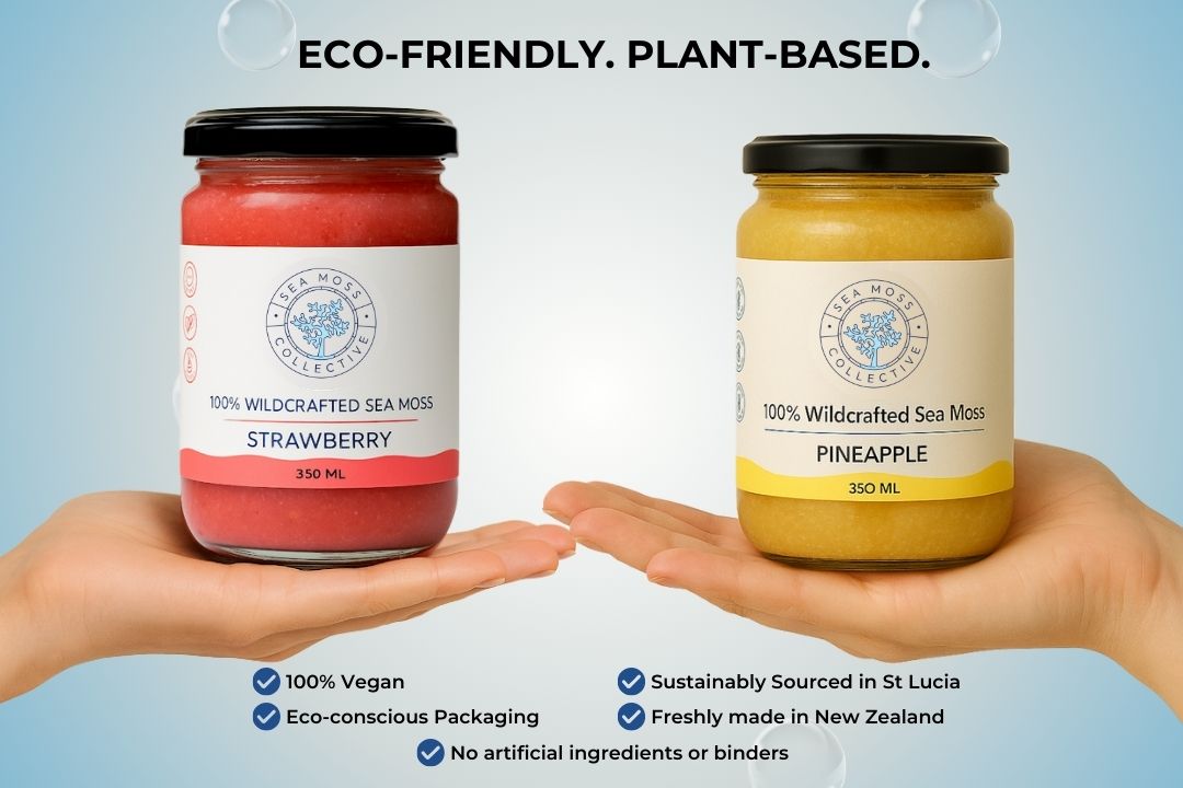 Sea Moss Gel – Pineapple + Strawberry (Bundle)