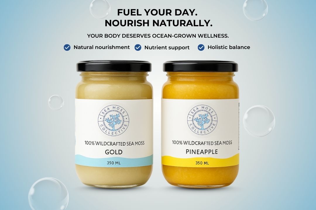 Sea Moss Gel – Gold + Pineapple (Bundle)