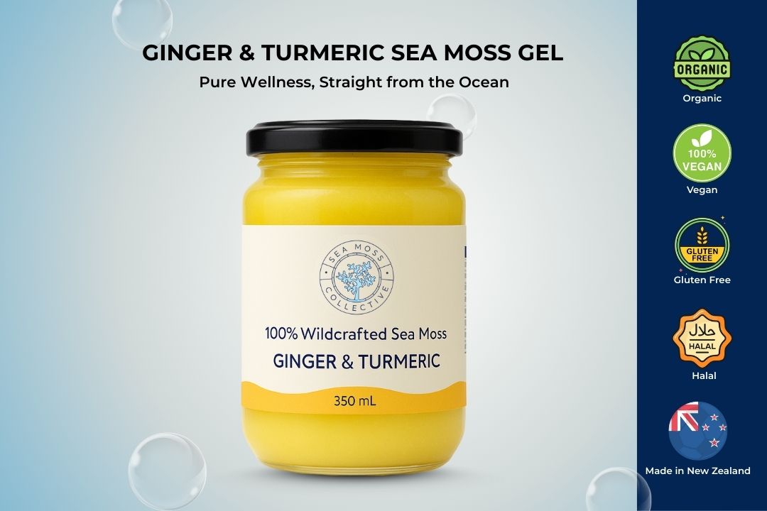 Organic Sea Moss Gel - Ginger & Turmeric (350ml)