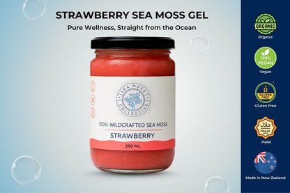 Organic Sea Moss Gel - Strawberry (350ml)