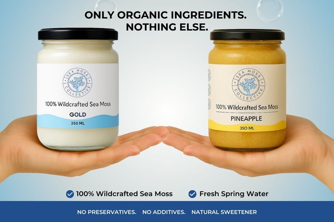 Sea Moss Gel – Gold + Pineapple (Bundle)