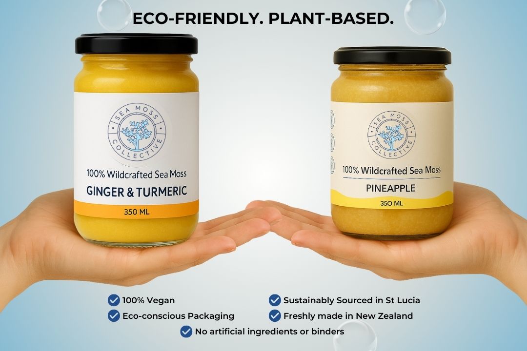 Sea Moss Gel – Ginger & Turmeric + Pineapple (Bundle)