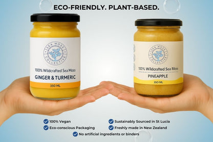 Sea Moss Gel – Ginger & Turmeric + Pineapple (Bundle)