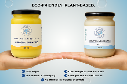 Sea Moss Gel – Gold + Ginger & Turmeric (Bundle)