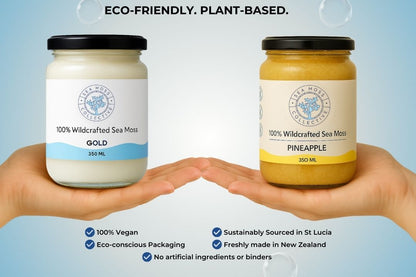 Sea Moss Gel – Gold + Pineapple (Bundle)
