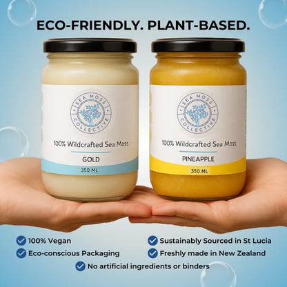 Sea Moss Gel – Gold + Pineapple (Bundle)