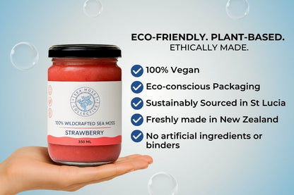 Organic Sea Moss Gel - Strawberry (350ml)