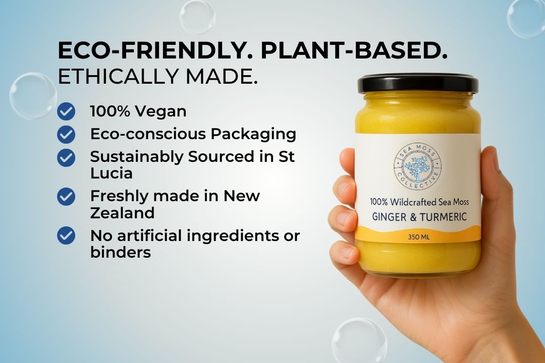 Organic Sea Moss Gel - Ginger & Turmeric (350ml)