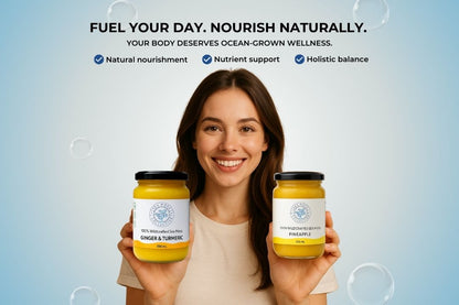 Sea Moss Gel – Ginger & Turmeric + Pineapple (Bundle)